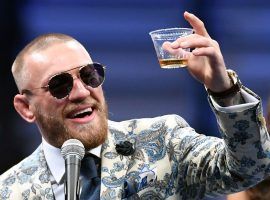 Conor McGregor was caught on video throwing a punch at a Dublin pub, possibly over a manâ€™s refusal to try his brand of whiskey. (Image: Ethan Miller/Getty)