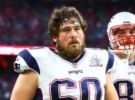 Patriots center David Andrews could miss significant time because of blood clots found in his lungs. (Image: Mark J. Rebilas/USA Today Sports)