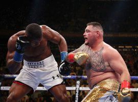 Andy Ruiz Jr. (right) and Anthony Joshua (left) will fight a rematch in Saudi Arabia this December. (Image: Al Bello/Getty)