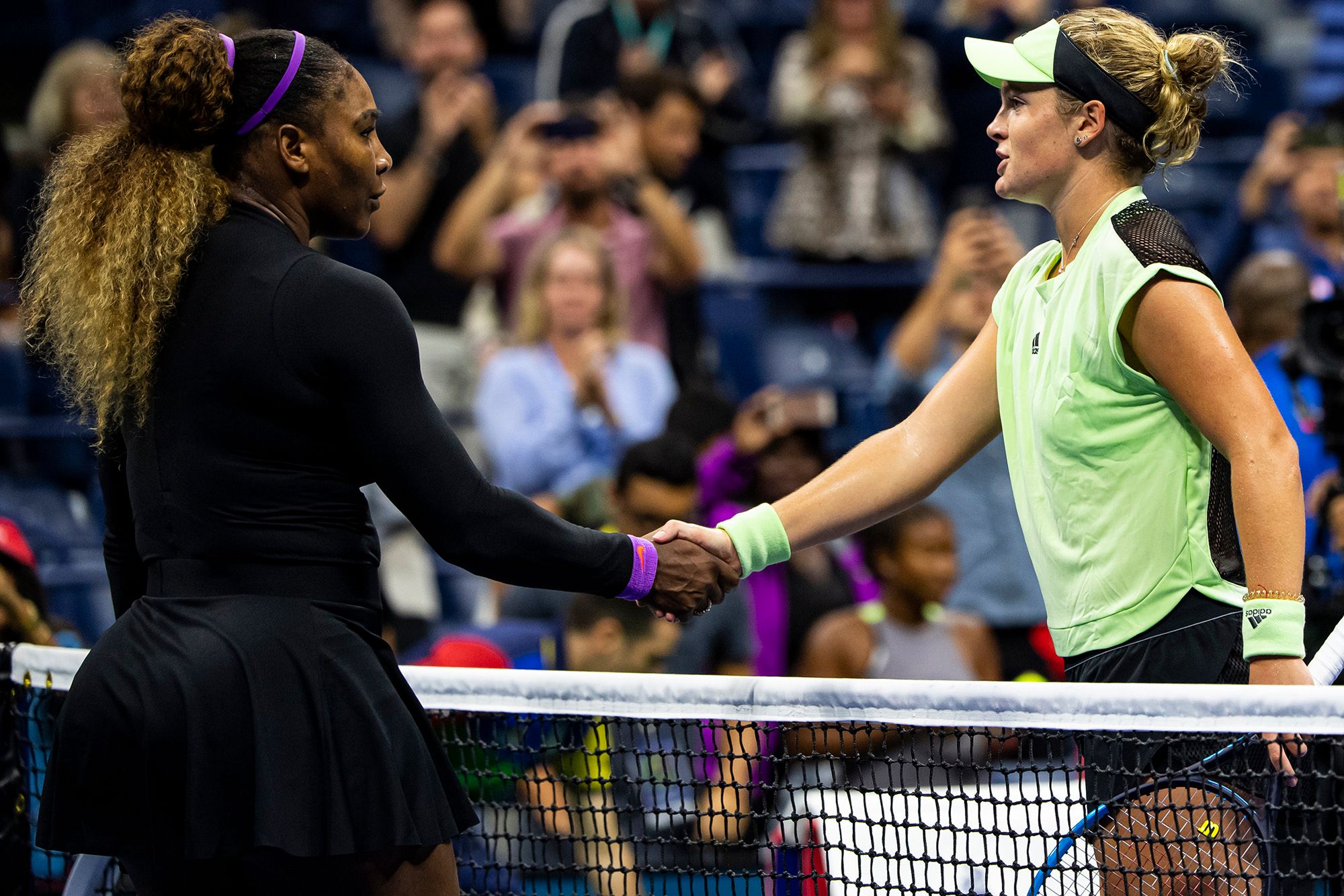 Serena Williams and Caty McNally at the US Open