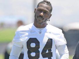 Antonio Brownâ€™s short tenure with the Oakland Raiders has included sitting out of training camp because of possible frostbite, and filing a grievance with the league of new helmets he doesnâ€™t want to wear. (Image: Kirby Lee)