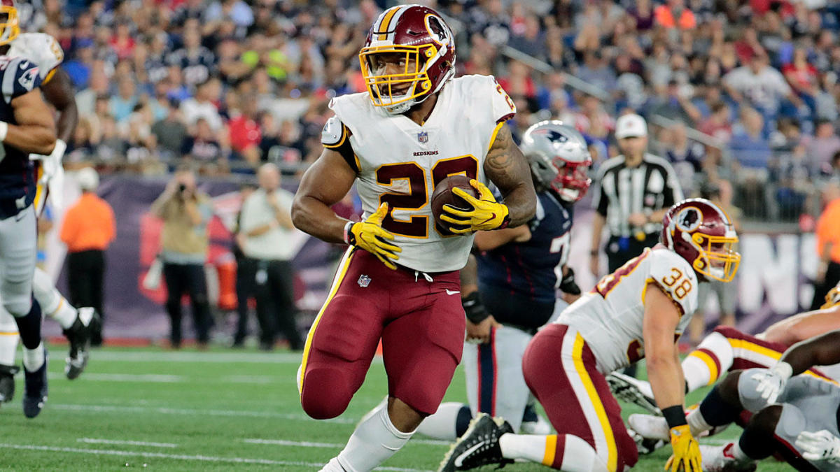 Washington Redskins RB Derrius Guice looking for a big year after knee surgery. (Image: Getty)