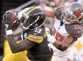 Pittsburgh Steeler James Washington has been extremely impressive in two preseason games, and could earn more playing time. (Image: Matt Freed/Post-Gazette)