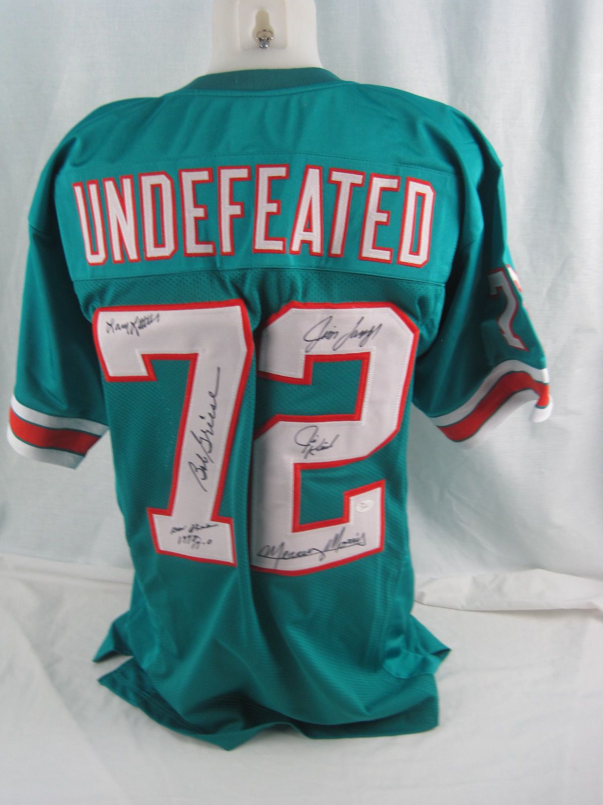 signed '72 Dolphins jersey