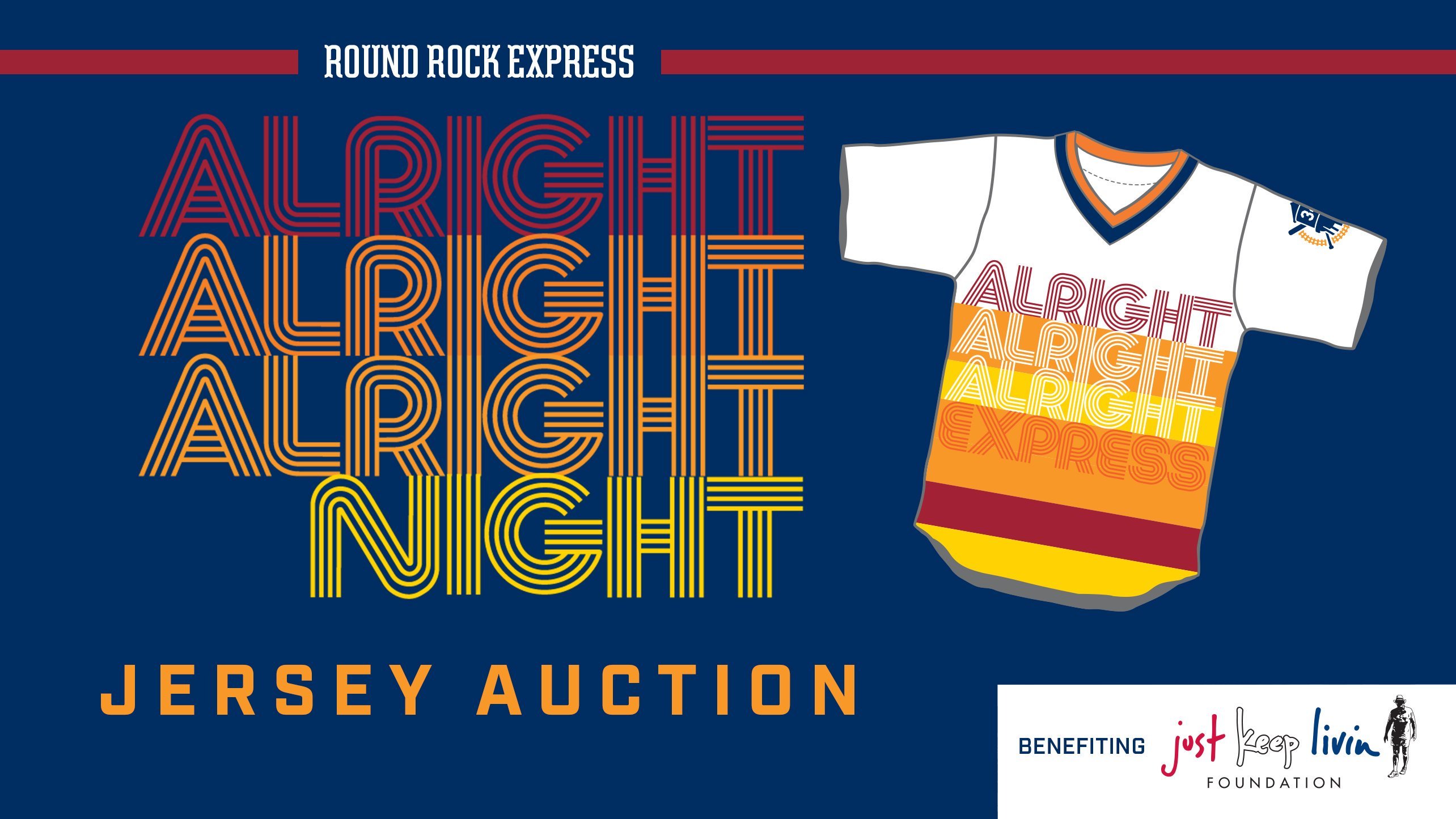 Round Rock Express Alright Alright Alright Jersey Auction