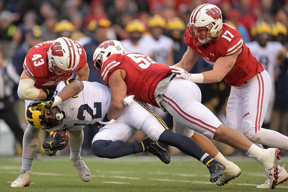 big ten football clash michigan vs. wisconsin