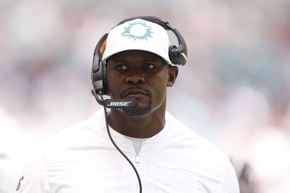 Miami Dolphins head coach Brian Flores