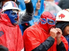 Buffalo Bills fans, the self-professed #BillsMafia, rooting for their team at a home game in Orchard Park, NY in 2018. (Image: Getty)