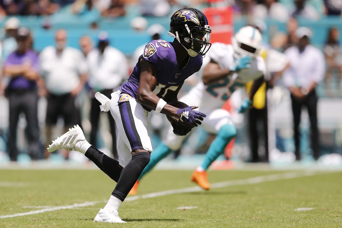 Ravens Rookie WR "Hollywood" Brown waiver wire