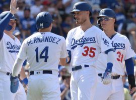 The LA Dodgers, led by Cody Bellinger (35), set a franchise record with 106 wins this season. (Image: Gary Vasquez/USA Today Sports)