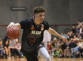 An impressive performance in Tasmania has LaMelo Ball getting buzz as a potential No. 1 pick in the 2020 NBA Draft. (Image: Steve Bell/Getty)