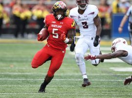 Maryland running back Anthony McFarland rushes for a touchdown over Temple. (Image: Maryland Athletics)