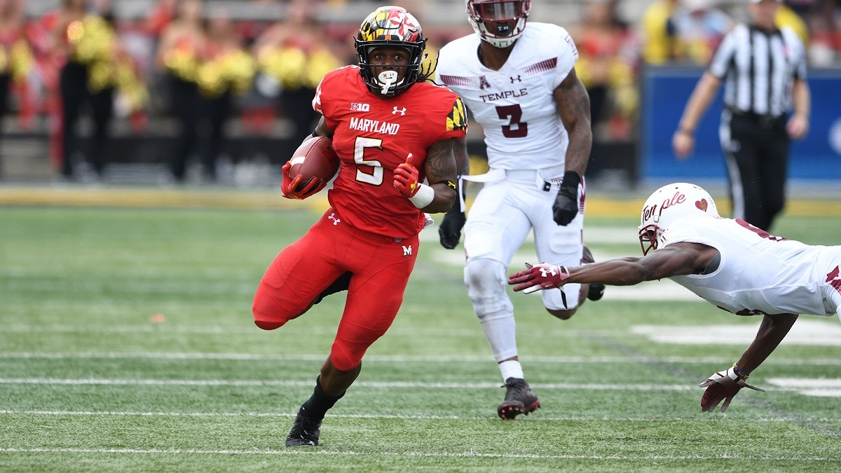 Maryland home dog Friday Night Football Anthony McFarland