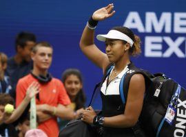 Naomi Osaka was eliminated by Belinda Bencic in the fourth round of the US Open on Monday. (Image: Geoff Burke/USA Today Sports)