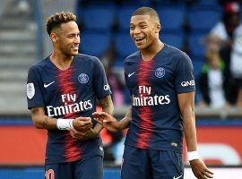Neymar (left) and Kylian Mbappe will both miss PSGâ€™s opening Champions League group stage match vs. Real Madrid. (Image: Getty)