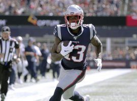 New England Patriots WR Phillip Dorsett scores a touchdown against the NY Jets in Week 3. (Image: Getty)