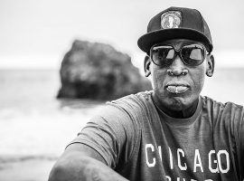 Dennis Rodman reflecting upon his whirlwind life in the new 30 for 30 documentary 'Dennis Rodman: For Better or Worse". (Image: Sam Aiken/ESPN)