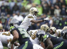 New Orleans Saints QB Teddy Bridgewater surveys the defense against the Seattle Seahawks in Week 3. (Image: Scott Eckland/AP)