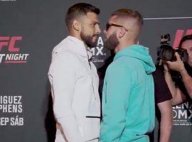 Yair Rodriguez (left) will battle Jeremy Stephens (right) in the main event of UFC Fight Night 159 in Mexico City. (Image: MMA Mania)