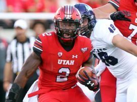 Utah running back Zach Moss was one of the DFS highlights of the weekend. (Image: University of Utah Athletics)