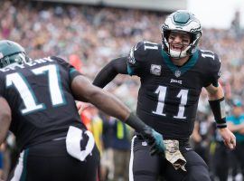 Philadelphia quarterback Carson Wentz has had a tough time leading the Eagles to a winning record early in the season. (Image: USA Today Sports)