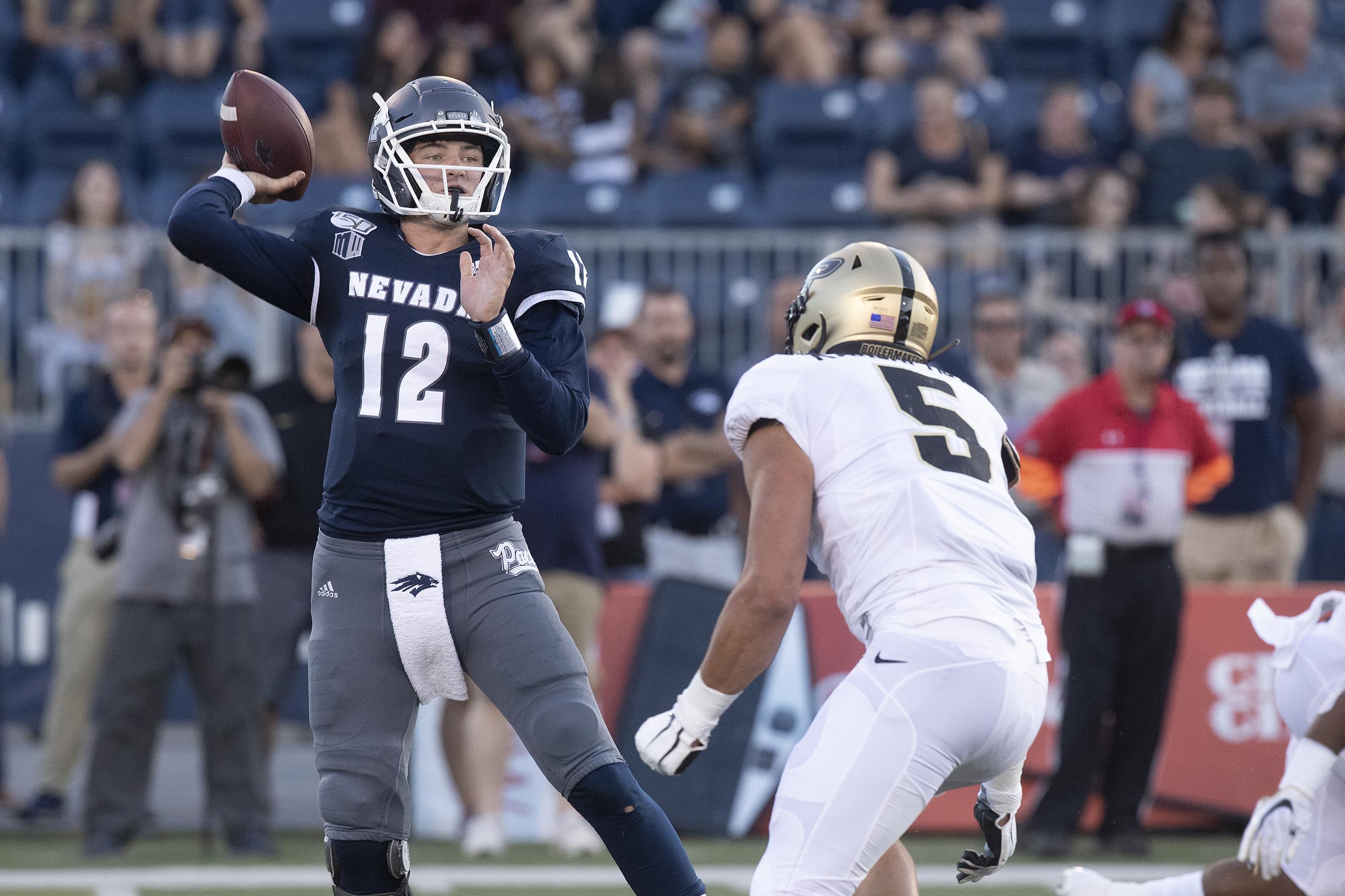 Nevada quarterback Carson Strong 