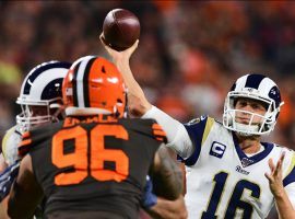 Quarterback Jared Goff gave backers of the Los Angeles Rams line reasons to smile, leading his team to a 20-13 victory. (Image: AP)