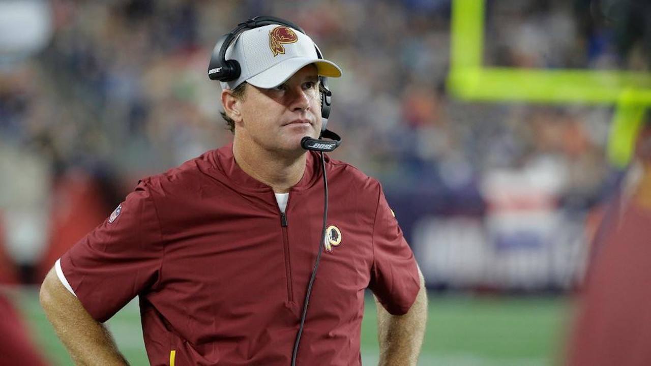 Jay Gruden on the sidelines