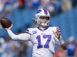 Buffalo quarterback Josh Allen will try and get the Bills their first victory against New England in three years. (Image: Getty)