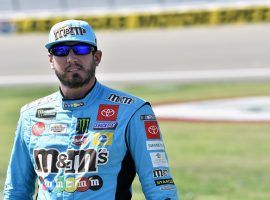 Kyle Busch was livid at Garrett Smithley after the two made contact last Sunday at Las Vegas Motor Speedway. (Image: Kinkade/LAT)