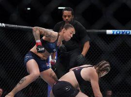 Aspen Ladd lost in her effort to overturn a TKO loss to Germaine de Randamie in July. (Image: Kyle Terada/USA Today Sports)