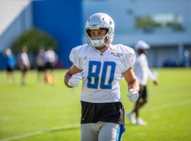 Wide receiver Danny Amendola is finding his stride with quarterback Matthew Stafford and could be one of the best DFS values plays this week. (Image: Detroit Lions)