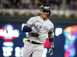 NY Yankees SS Gleyber Torres rounds the bases after a home run against the Minnesota Twins in Game 3 of the ALDS at Target Field. (Image: Bruce Kluckhohn/AP)