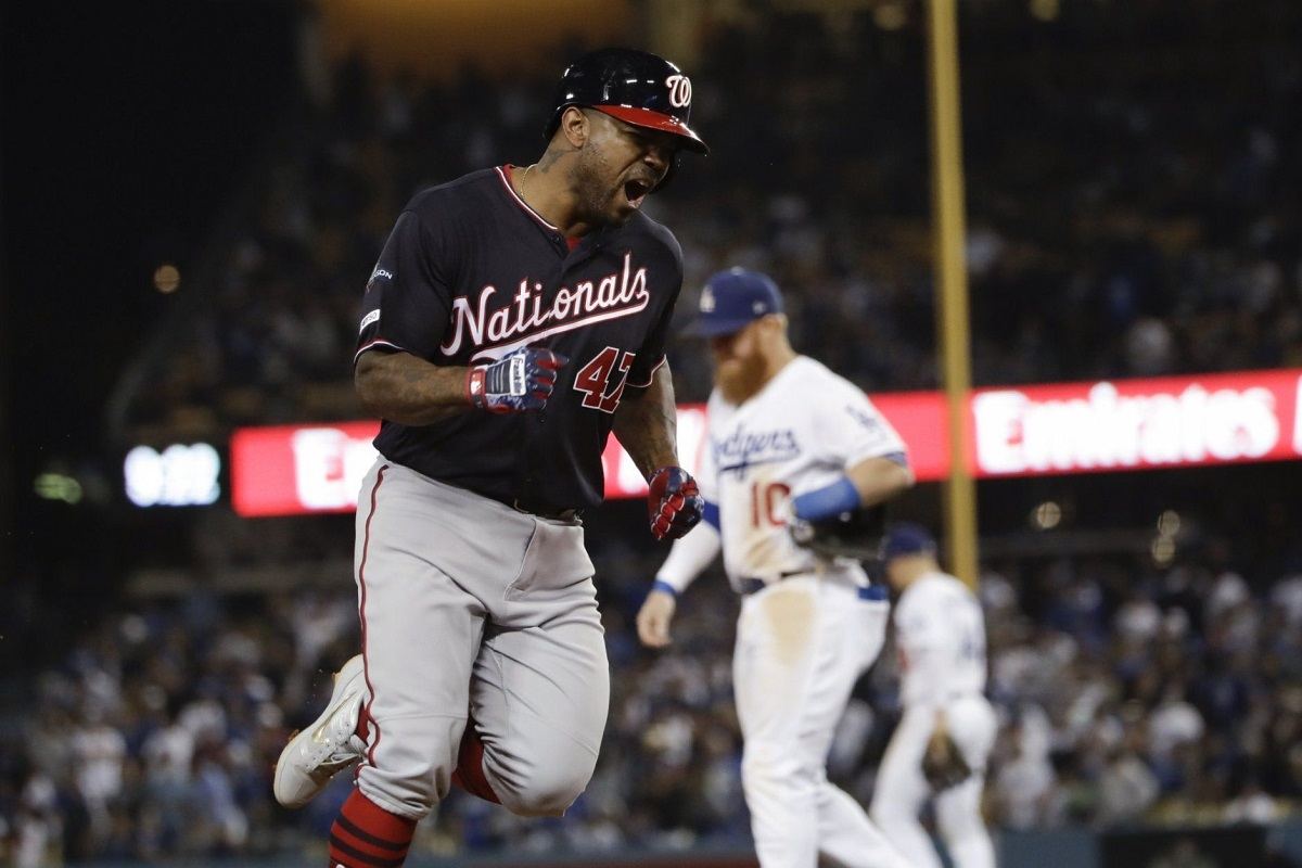 Howie Kenrick Washington Nationals grand slam upset NLDS LA Dodgers 