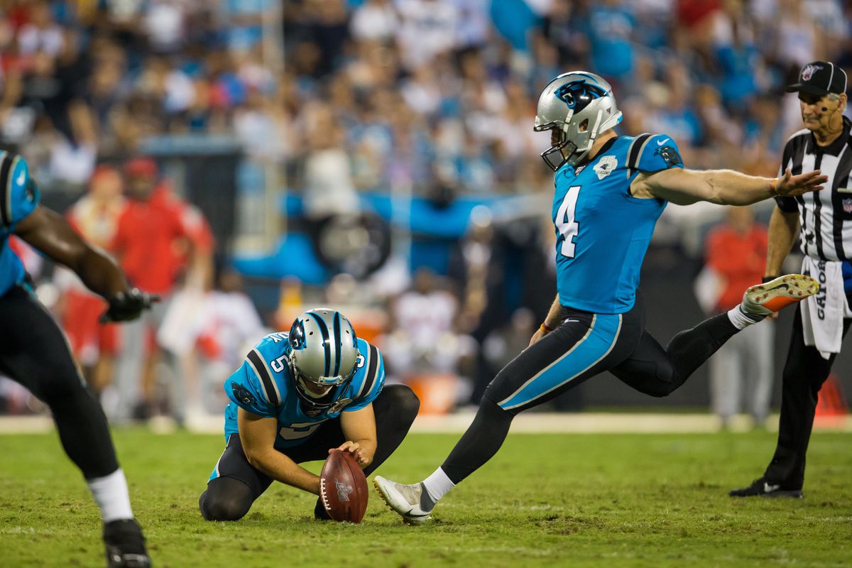 Carolina Panthers kicker Joey Slye