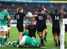 New Zealand routed Ireland to reach the semifinals of the 2019 Rugby World Cup. (Image: Getty)