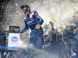 Martin Truex Jr. won at Martinsville on Sunday to clinch his spot in the final stage of the NASCAR Cup Series playoffs. (Image: Matt Sullivan/Getty)