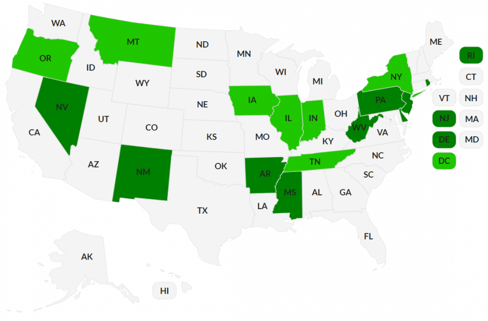 what states allow online betting