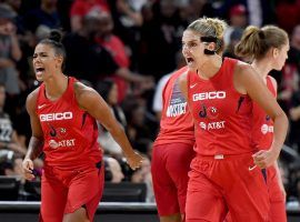 The Washington Mystics won their first title on Thursday night after defeating the Connecticut Sun in Game 5 of the WNBA Finals. (Image: Ethan Miller/Getty)