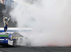 Chase Elliott won last week at the Roval 400, and is hoping for a similar result on Sunday at the Drydene 400. (Image: Getty)