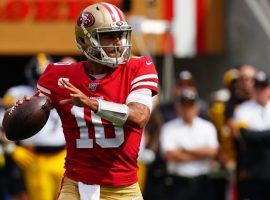 San Francisco quarterback Jimmy Garoppolo is back healthy, and has led the 49ers to a 3-0 record. (Image: Getty)