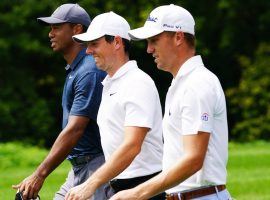 Tiger Woods, Rory McIlroy, and Justin Thomas could all prove to be a worthy Brooks Koepka rival. (Image: Getty)