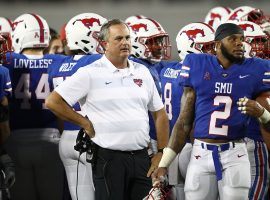 Southern Methodist University football coach Sonny Dykes has his team 5-0, and undefeated against the spread. (Image: Getty)