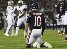Chicago quarterback Mitchell Trubisky has received a lot of criticism but his coach Matt Nagy is standing by him in anticipation of the Chargers-Bear game. (Image: Getty)