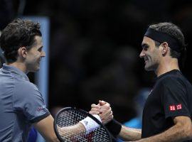 Dominic Thiem upset Roger Federer on the first day of the Nitto ATP Finals in London. (Image: AFP)