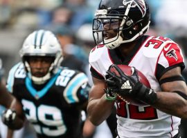 Devonta Freeman is hurt, making Brian Hill the guy in Atlanta. The Falcons running back could be one of the best NFL DFS value plays under $5,000 this week. (Image: Atlanta Falcons)