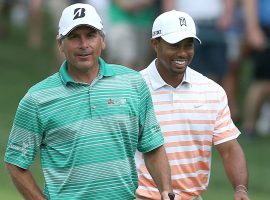 Presidents Cup captain Tiger Woods had to be convinced by assistant Fred Couples to pick himself to play in the event. (Image: Getty)