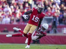 San Francisco 49ers WR Deebo Samuel evades an Arizona Cardinals' defender at Levi Stadium in Santa Clara, Ca. (Image:Â  Kyle Terada/USA Today Sports)