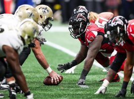 New Orleans Saints and Atlanta Falcons during a 2018 game at Mercedes-Benz Stadium in Atlanta, GA. (Image: Getty)