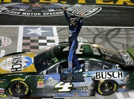 Kevin Harvick clinched a spot in the final round of the NASCAR Cup Series playoffs with a win in Texas on Sunday. (Image: Getty)